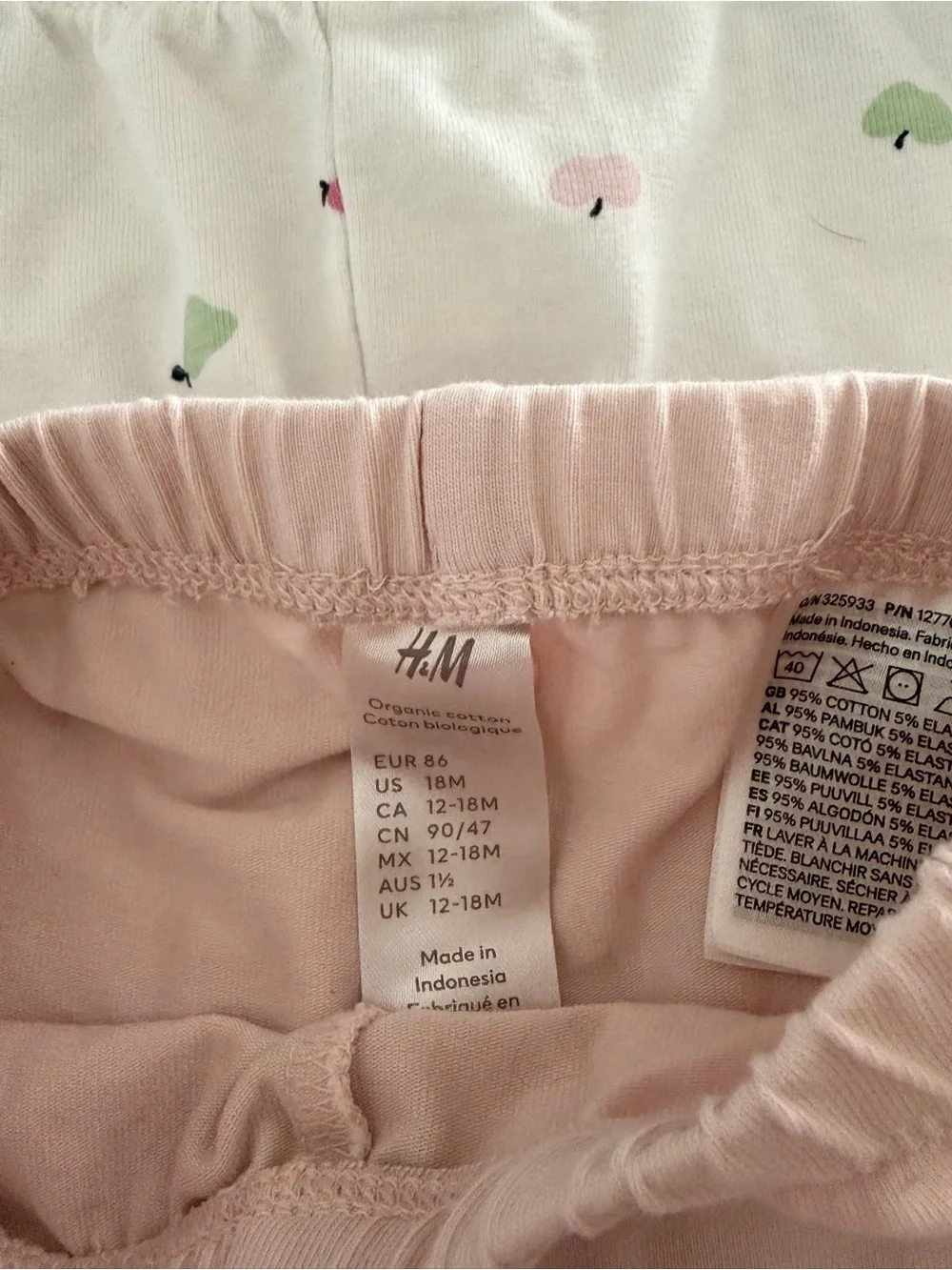 H&M Pastel Girls Shorts Set - Blush Pink, White, Mint, Peach